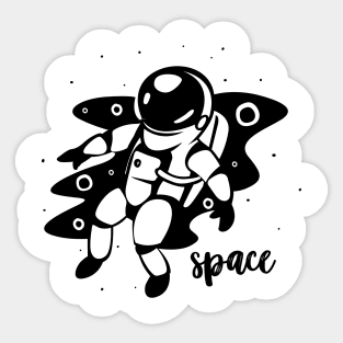 Spacefall Sticker